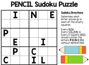 pencil sudoku puzzle