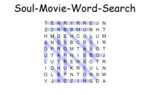 Soul movie word search solution
