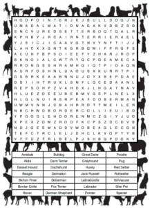 Dog Word Search 3