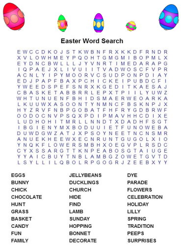 Easter Word Search 2