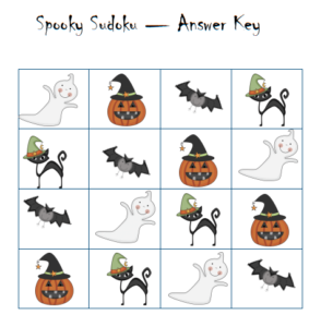 Halloween Sudoku 2 Solution