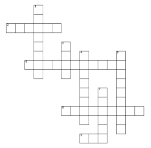 Insects Crossword 1