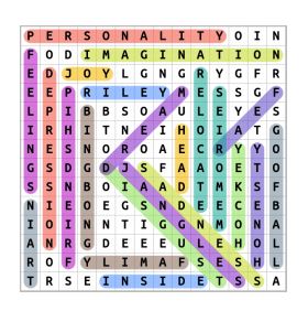 inside out movie word search solution