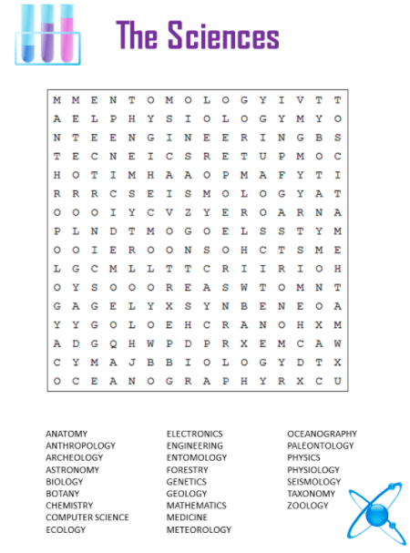 Science Word Search 1