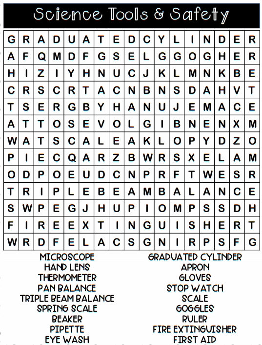 Science Word Search 2