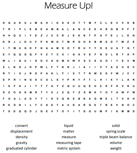 Science Word Search 3