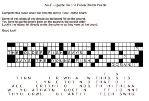 Soul QUote on life Fallen Phrase Puzzle
