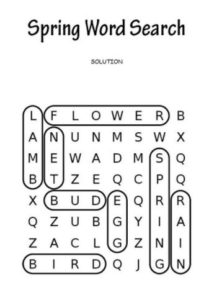 spring word search solution