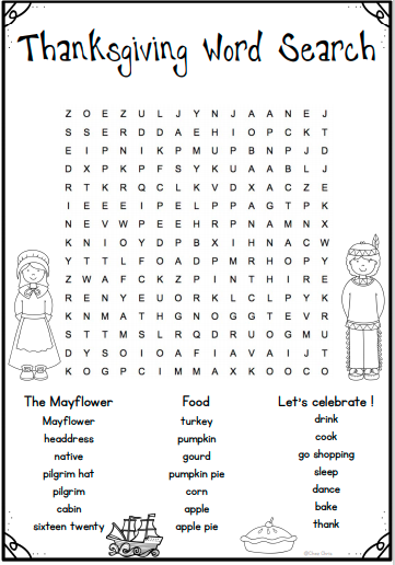 Thanksgiving Food Search Puzzle 2
