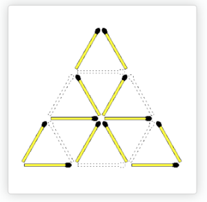 Triangle Matchstick Puzzle 1 solution