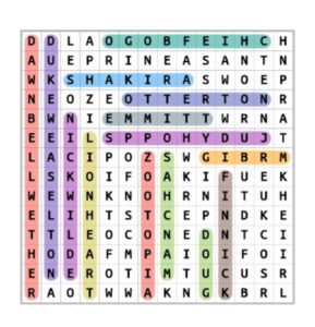 zootopia character names word search solution