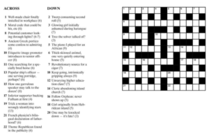 Cryptic Crossword Puzzle Example