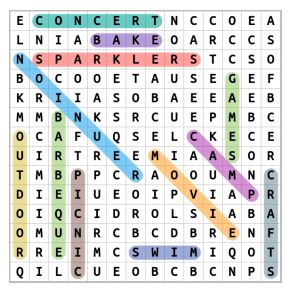 Fourth Of July Activities Word Search Solution
