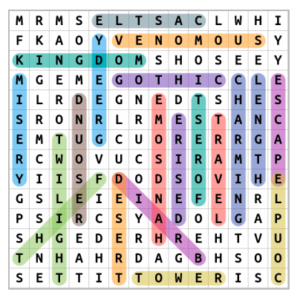Tangled Word Search 1 Solution