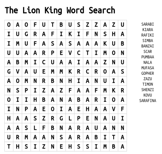 The Lion King Disney Puzzle 1