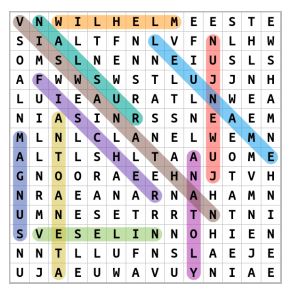 Chess Champions Word Search Solution