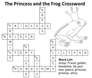 The Princess And The Frog Crossword Solution