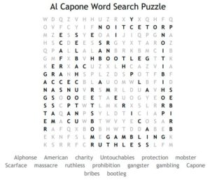 Al Capone Word Search Puzzle Solution