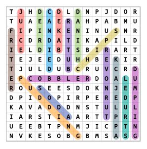Apple Recipe Word Search Solution