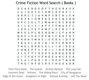 Crime Fiction Word Search
