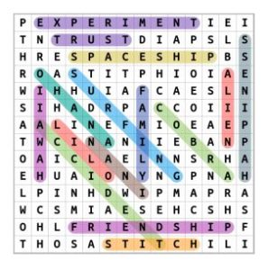 Lilo And Stitch Word Search Solution