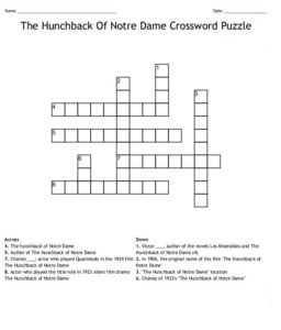 The Hunchback Crossword