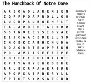 The Hunchback Word Search 