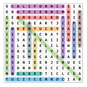United States Word Search Puzzle Online