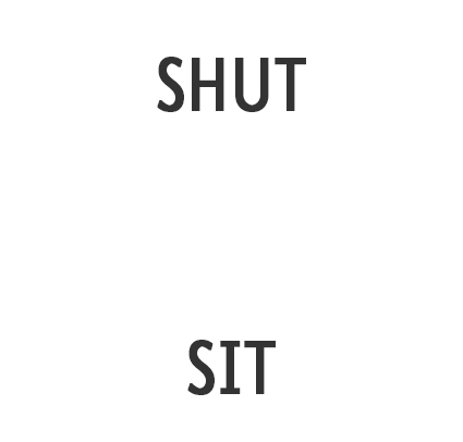 shut up and sit down rebus