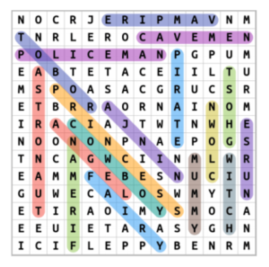 Costume Party Word Search Puzzle Answers