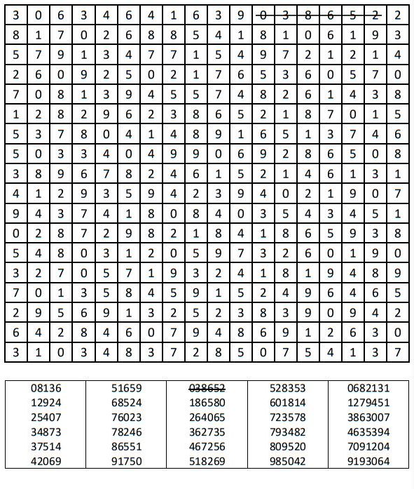Difficult Number Search puzzle 4 