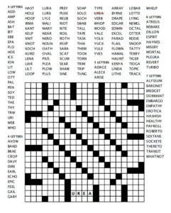 Jumbo Crossword Fill In 2