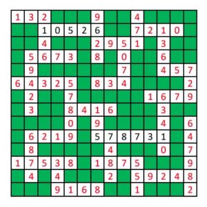 Medium Number Fill In Puzzle 1 Solution