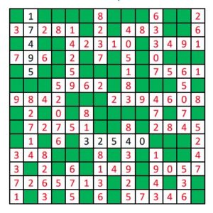 Medium Number Fill In Puzzle 2 Solution