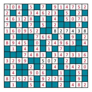 Medium Number Fill In Puzzle 4 Solution