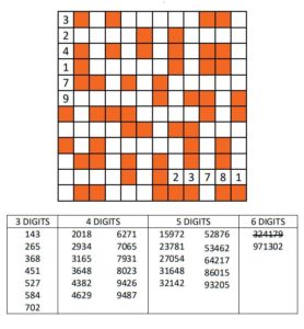 Small Number Fill In Puzzle 2 