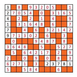 Small Number Fill In Puzzle 2 Solution