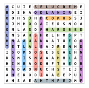 Handel Songs Word Search Puzzle Answers