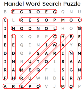 Handel Word Search Puzzle Answers