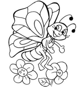 Butterfly Coloring Page For Toddlers