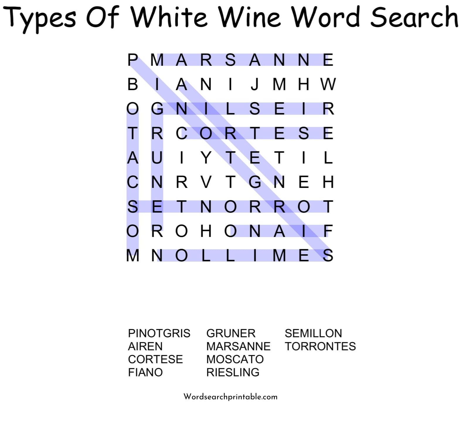 types of word search puzzle solution