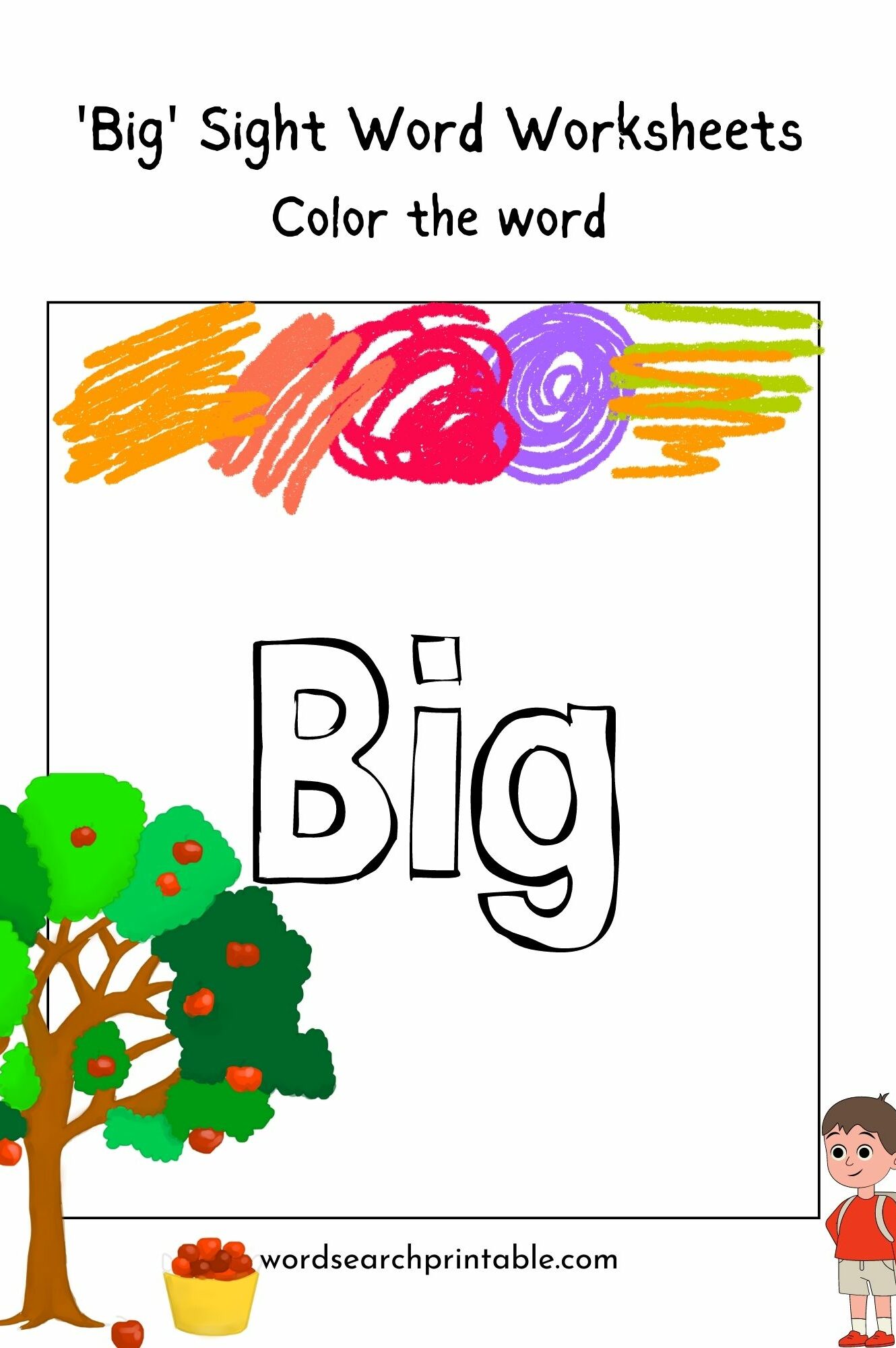 Color the Word “Big”