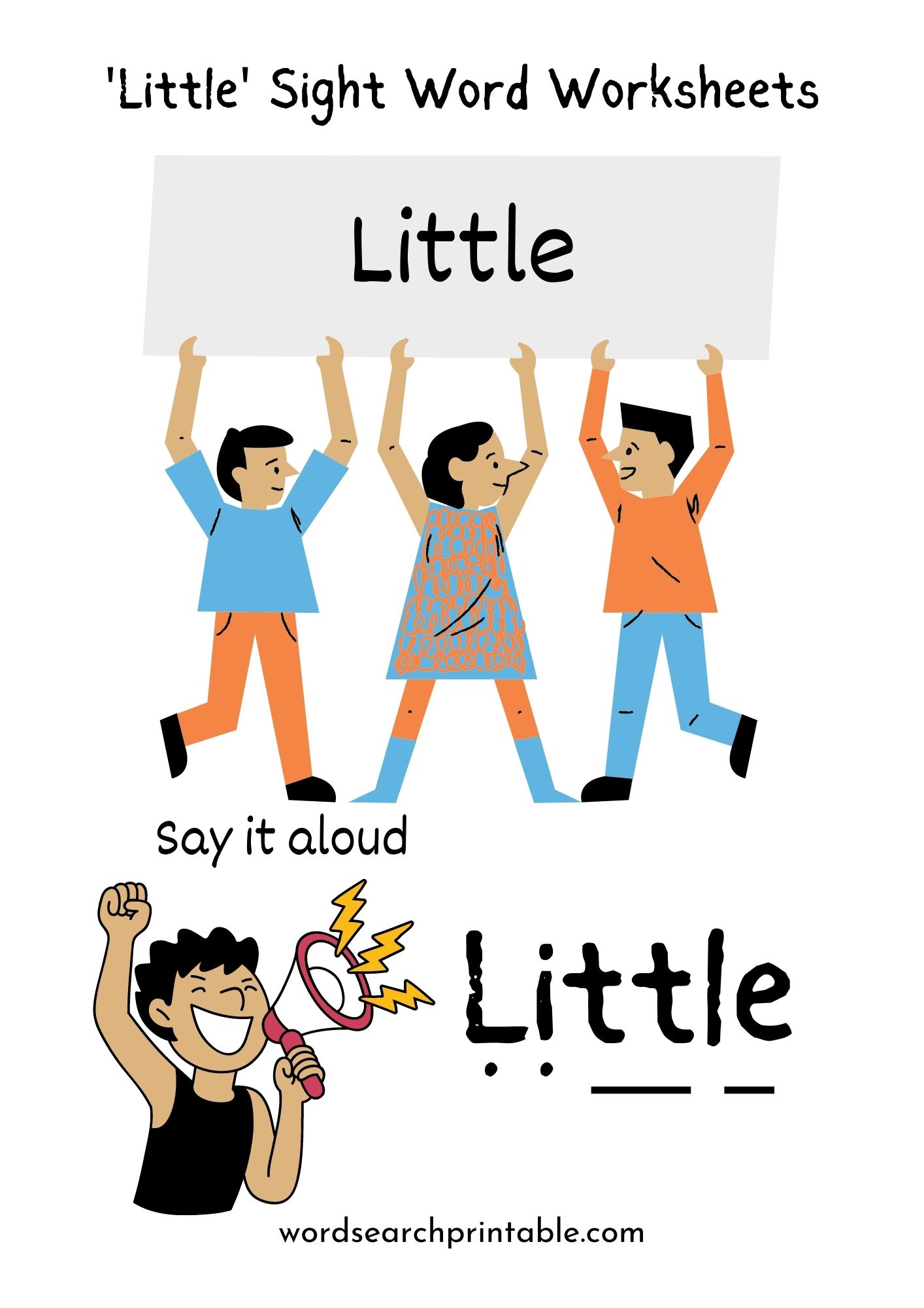 Little Sight Word Worksheet Free – Sight Word Little Worksheet PDF Download