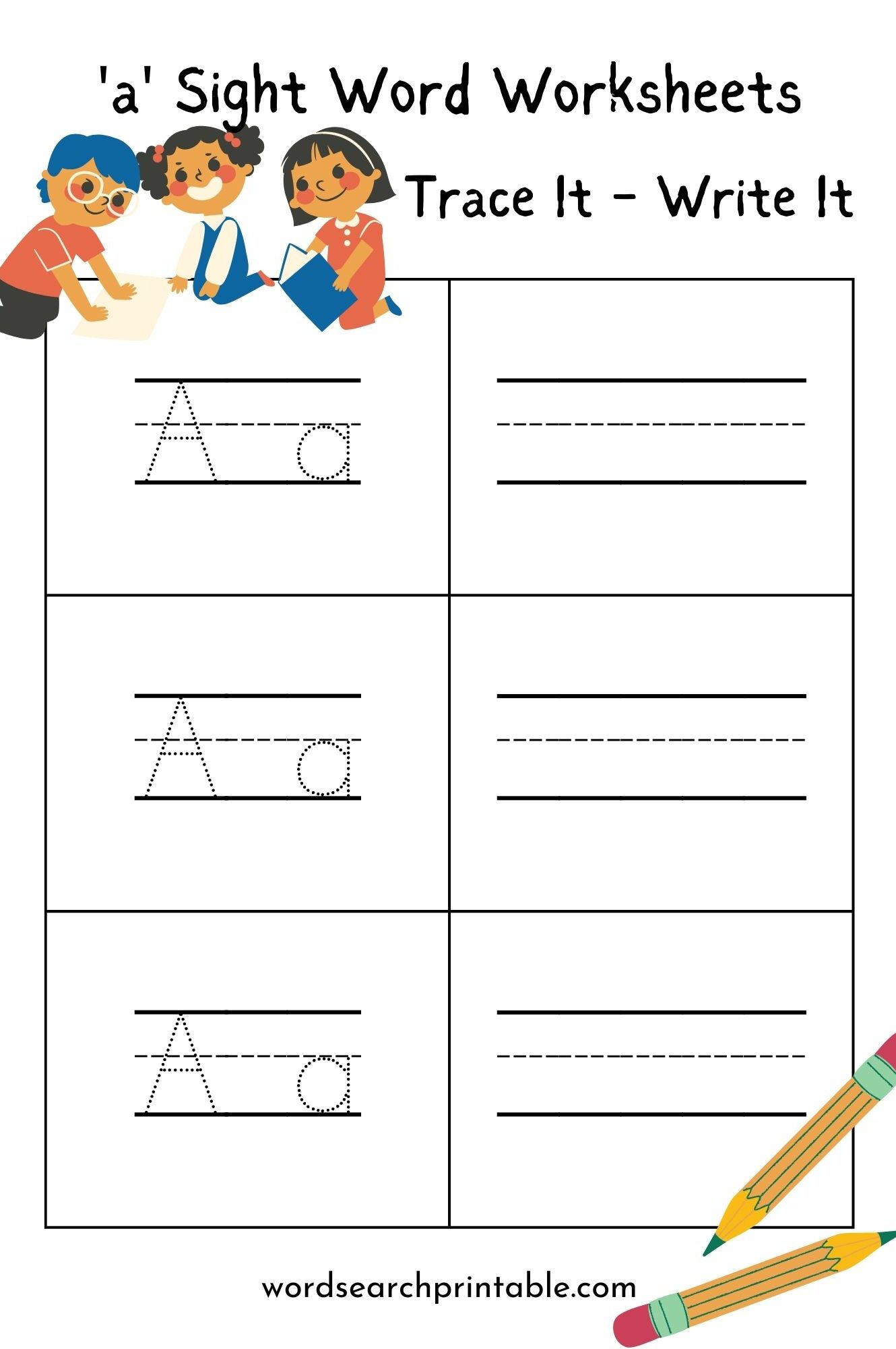 A Trace It Worksheet