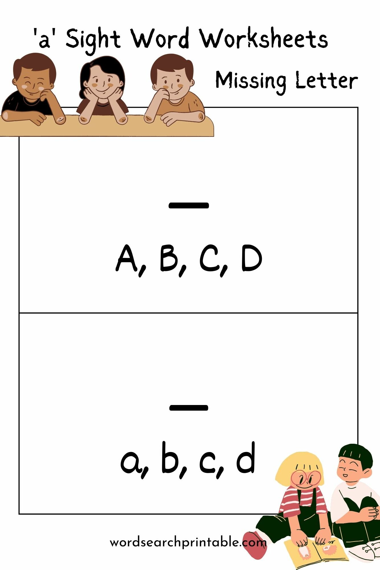 Write the sight word A