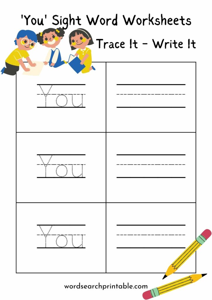 You Trace It Worksheet